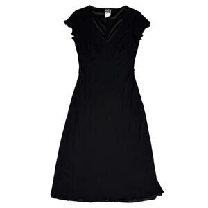Y2K Perseption Womens Size S Black V-Neck Mini Dress